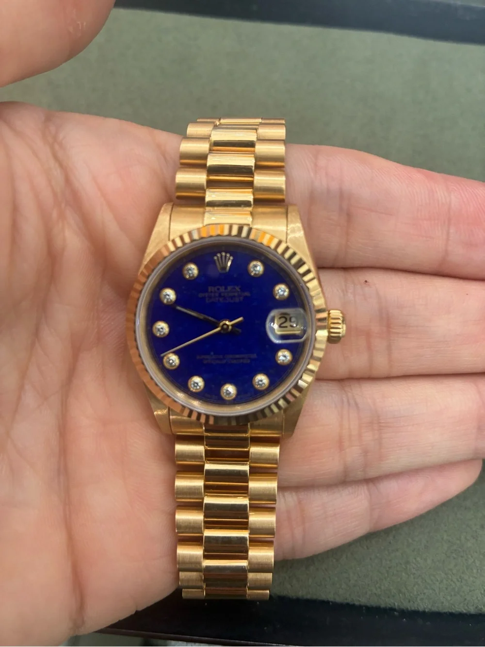 Rolex factory lapis